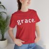 10101417351826198675_2048.jpeg "Grace" Minimalist Inspirational Christian Faith T-Shirt (Jersey Thin)