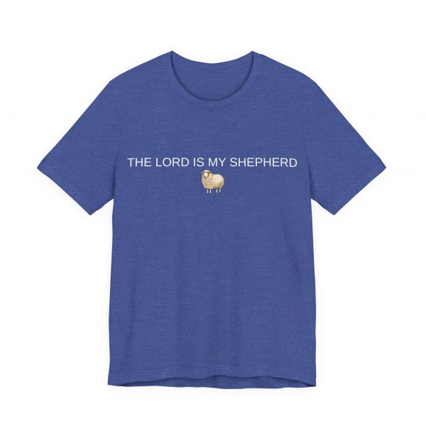 10630608010748436414_2048-1.jpeg "The Lord Is My Shepherd" Christian Faith Shirt with Cute Sheep (Jersey Thin)