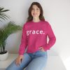 "Grace" Minimalist Inspirational Christian Faith Sweatshirt