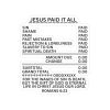 "Jesus Paid It All" (Romans 6:23) Receipt of Grace Christian Faith Vinyl Kiss-Cut Sticker