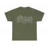 "Faith Over Fear" (Psalm 34) Floral Scripture Christian Faith T-Shirt (Heavy Cotton)