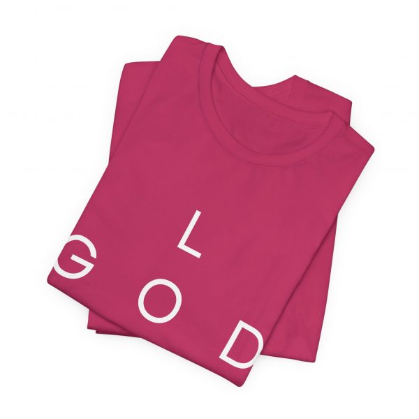 11418454013565365614_2048.jpeg "Love God/God Love" Minimal Christian Faith Cross T‑Shirt (Jersey Thin)