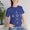 11440786261859421064_2048.jpeg "Love God/God Love" Minimal Christian Faith Cross T‑Shirt (Jersey Thin)