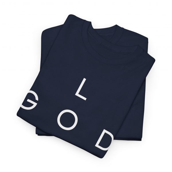 11464908665467208138_2048.jpeg "Love God/God Love" Minimal Christian Faith Cross T‑Shirt (Heavy Cotton)