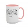 "Faith Over Fear" (Psalm 34) Floral Scripture Christian Faith Mug