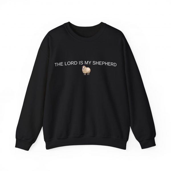 "The Lord Is My Shepherd" Christian Faith Sweatshirt with Cute Sheep