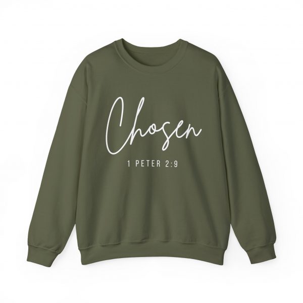 "Chosen" (1 Peter 2:9) Christian Faith Scripture Sweatshirt
