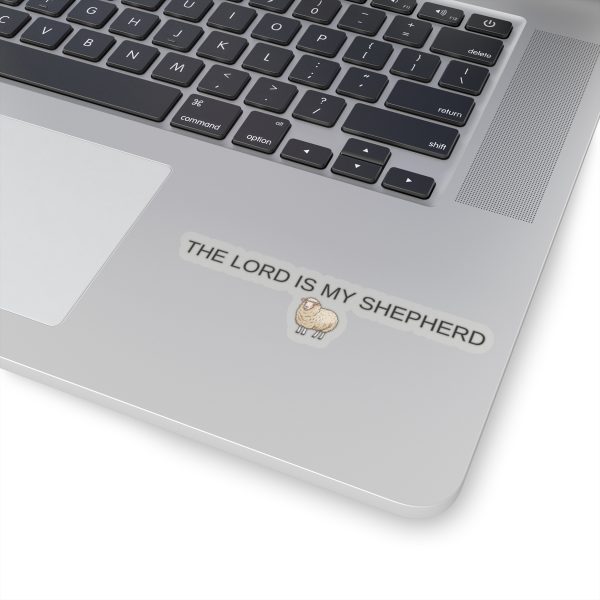"The Lord Is My Shepherd" Kiss-Cut Sticker | Cute Sheep Christian Faith Decal