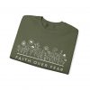 "Faith Over Fear" (Psalm 34) Floral Scripture Christian Faith Sweatshirt