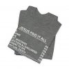 "Jesus Paid It All" (Romans 6:23) Receipt of Grace Christian Faith T-Shirt (Jersey Thin)