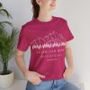 "Faith Can Move Mountains" (Matthew 17:20) Christian Mountain Graphic T-Shirt (Jersey Thin)