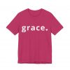 12433136336753560226_2048.jpeg "Grace" Minimalist Inspirational Christian Faith T-Shirt (Jersey Thin)