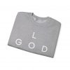 12498553162020852615_2048.jpeg "Love God/God Love" Minimal Christian Faith Cross Sweatshirt