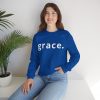"Grace" Minimalist Inspirational Christian Faith Sweatshirt