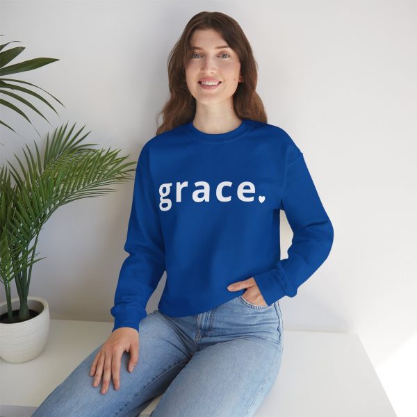 "Grace" Minimalist Inspirational Christian Faith Sweatshirt