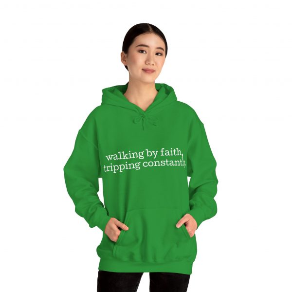 12608706443647746882_2048.jpeg "Walking by Faith Tripping Constantly" Christian Faith Hoodie