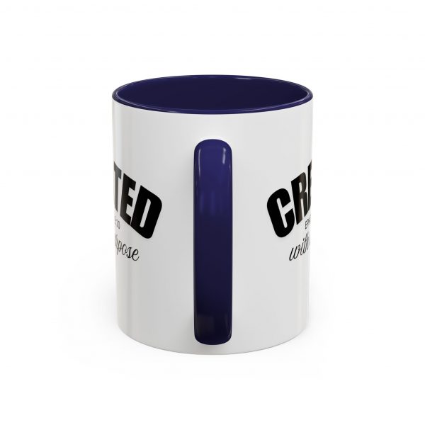 "Created With A Purpose" (Ephesians 2:10) Christian Faith Scripture Mug