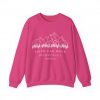 "Faith Can Move Mountains" (Matthew 17:20) Christian Mountain Graphic Sweatshirt