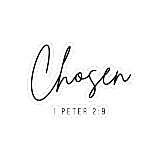 "Chosen" (1 Peter 2:9) Christian Faith Scripture Vinyl Kiss-Cut Stickers