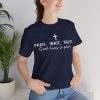 13612176679733553976_2048.jpeg "Pray Wait Trust God Has a Plan" Christian Faith T-Shirt (Jersey Thin)