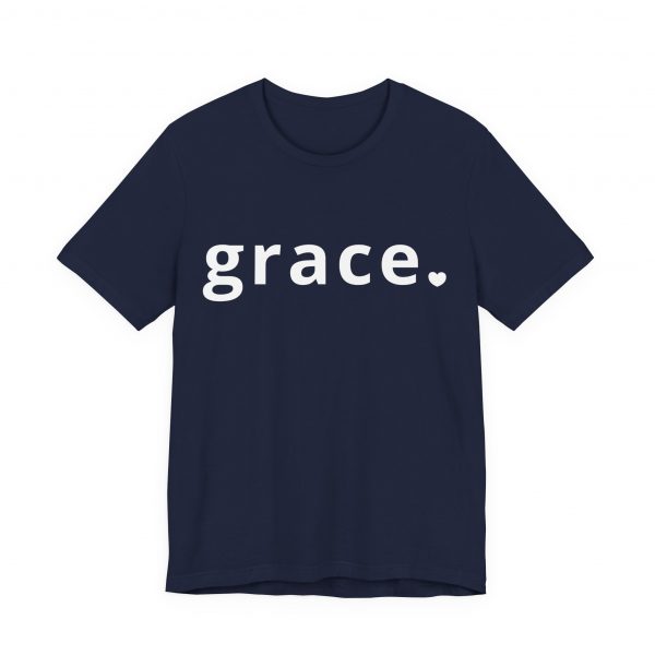 13838920634304862139_2048.jpeg "Grace" Minimalist Inspirational Christian Faith T-Shirt (Jersey Thin)
