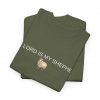 "The Lord Is My Shepherd" Christian Faith Shirt with Cute Sheep (Heavy Cotton)