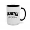 "Created With A Purpose" (Ephesians 2:10) Christian Faith Scripture Mug