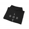 "Love God/God Love" Minimal Christian Faith Cross Hoodie