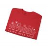 "Faith Over Fear" (Psalm 34) Floral Scripture Christian Faith Sweatshirt
