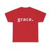 "Grace" Minimalist Inspirational Christian Faith T-Shirt (Heavy Cotton)