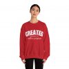 "Created With A Purpose" (Ephesians 2:10) Christian Faith Scripture Sweatshirt