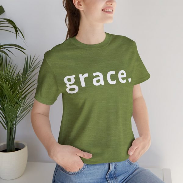 14361756498504418160_2048.jpeg "Grace" Minimalist Inspirational Christian Faith T-Shirt (Jersey Thin)