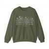 "Faith Over Fear" (Psalm 34) Floral Scripture Christian Faith Sweatshirt