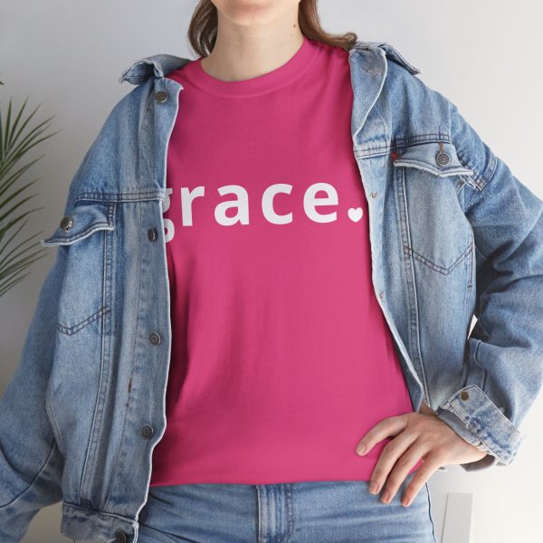 "Grace" Minimalist Inspirational Christian Faith T-Shirt (Heavy Cotton)