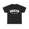 14699278559829233343_2048-1.jpeg "Created With A Purpose" (Ephesians 2:10) Christian Faith Scripture T-Shirt (Heavy Cotton)