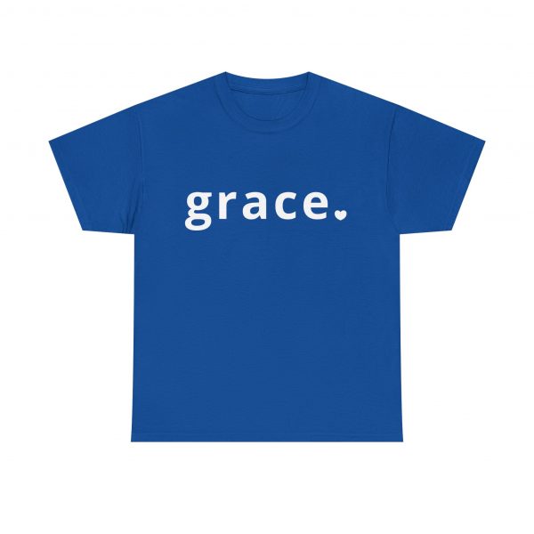 "Grace" Minimalist Inspirational Christian Faith T-Shirt (Heavy Cotton)