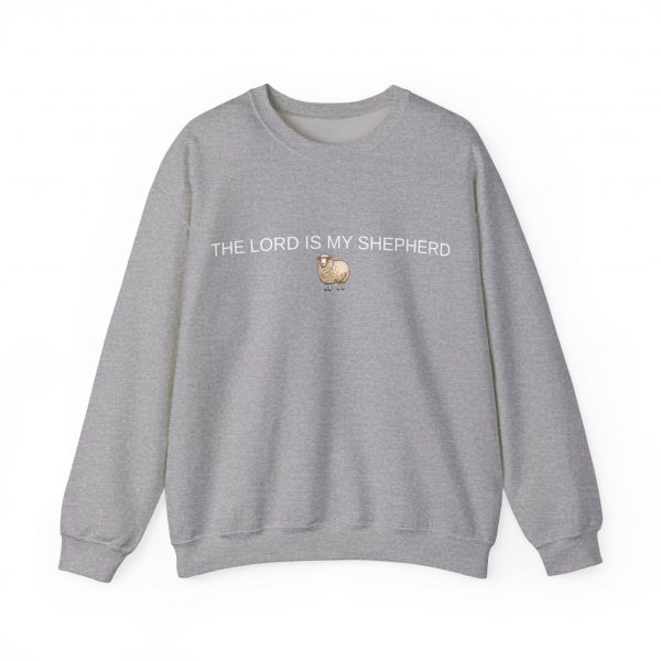 "The Lord Is My Shepherd" Christian Faith Sweatshirt with Cute Sheep