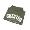 14873117443436399275_2048.jpeg "Created With A Purpose" (Ephesians 2:10) Christian Faith Scripture Hoodie