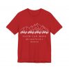 "Faith Can Move Mountains" (Matthew 17:20) Christian Mountain Graphic T-Shirt (Jersey Thin)