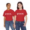 "Grace" Minimalist Inspirational Christian Faith T-Shirt (Heavy Cotton)