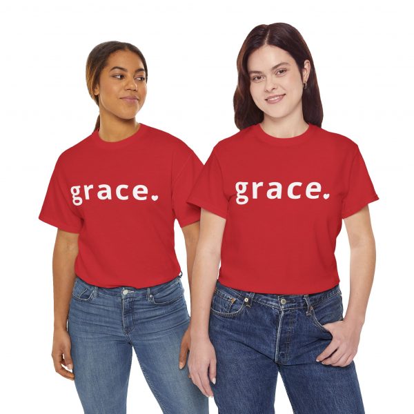 "Grace" Minimalist Inspirational Christian Faith T-Shirt (Heavy Cotton)