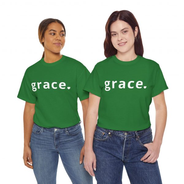 "Grace" Minimalist Inspirational Christian Faith T-Shirt (Heavy Cotton)