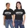 15295851563274172389_2048.jpeg "Created With A Purpose" (Ephesians 2:10) Christian Faith Scripture T-Shirt (Heavy Cotton)