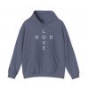 "Love God/God Love" Minimal Christian Faith Cross Hoodie