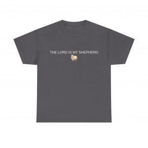 15486983551252160149_2048-1.jpeg "The Lord Is My Shepherd" Christian Faith Shirt with Cute Sheep (Heavy Cotton)