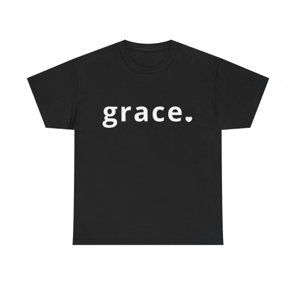 "Grace" Minimalist Inspirational Christian Faith T-Shirt (Heavy Cotton)