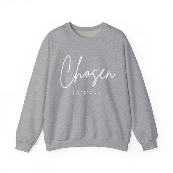 "Chosen" (1 Peter 2:9) Christian Faith Scripture Sweatshirt