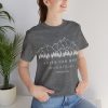 "Faith Can Move Mountains" (Matthew 17:20) Christian Mountain Graphic T-Shirt (Jersey Thin)