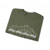 "Faith Can Move Mountains" (Matthew 17:20) Christian Mountain Graphic Sweatshirt