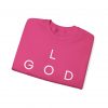 16366822744601066544_2048.jpeg "Love God/God Love" Minimal Christian Faith Cross Sweatshirt